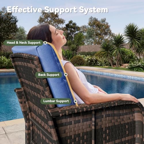 Aoxun 10-Piece Wicker Rattan Patio Furniture Set with 44" Fire Pit Table - Image 4