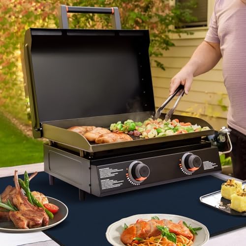 Heat Resistant Mats for Countertop fits Tabletop Grill, 36x24x0.04in, Blue - Image 6