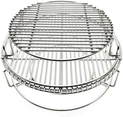 15.5" Multi-Level Cooking Grate System for BGE M, Big Green Egg Medium, Brinkmann Cook'N Cajun Charcoal Grill by Tmozyar%C2%AE