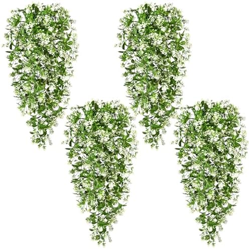 Waipfaru 8Pcs Fake Hanging Plants, Faux Ivy Fake Vines Greenery by Waipfaru
