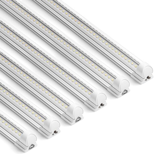Barrina T8 LED Shop Lights, 3FT 30W 4600LM 5000K, High Output Tube, 6 Packs by Barrina