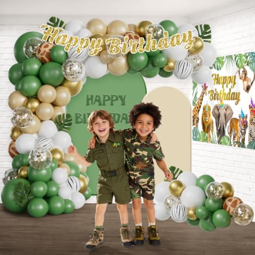 272Pcs Safari Birthday Decorations, All-in-One Decor Set for 25 Guests - Image 4