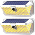 TECKNET 416 LED Solar Lights Outdoor Motion Sensor Waterproof 4200lm,2 Pack by Tecknet