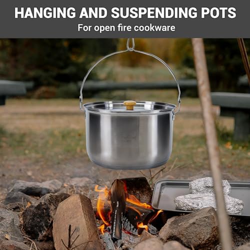 KingCamp Camping Cookware Set, 304 Stainless Steel Camping Pot for 4-6 - Image 6