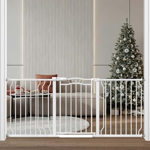 Fairy Baby 62.5"-71.6" Extra Wide Baby Gate for Doorways Long Dog Pet Gate by FairyBaby