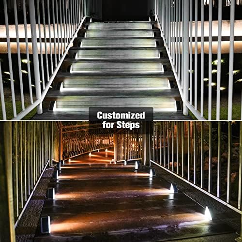VOLISUN Solar Stair Lights 24 Pack, Solar Step Lights Waterproof IP67 - Image 2