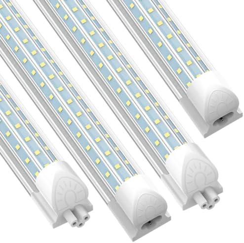 SHOPLED 4FT LED Shop Light, 50W 7500LM D-Shape, Linkable 6000K Cool White by SHOPLED
