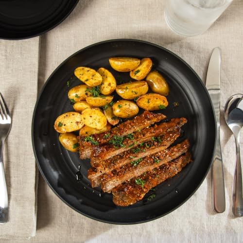 Gibson Home Plates and Bowls Set, 12 Piece Wheat Straw Dinnerware for 4 - Image 3
