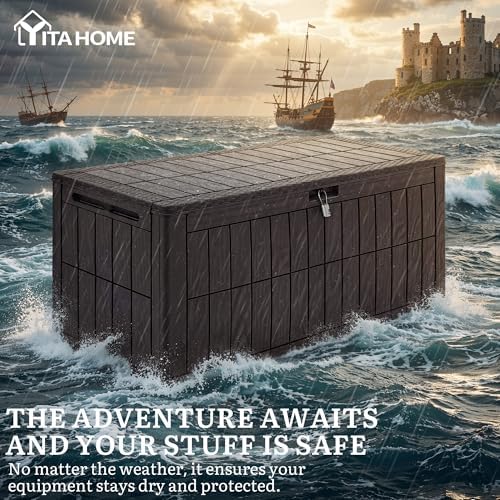 YITAHOME 110 Gallon Outdoor Deck Box - Image 5