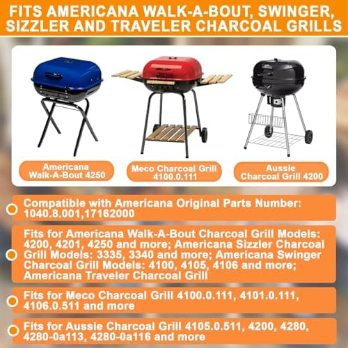Ash Pan for Americana Aussie,Walk-A-Bout & Traveler Charcoal Grill Parts - Image 2