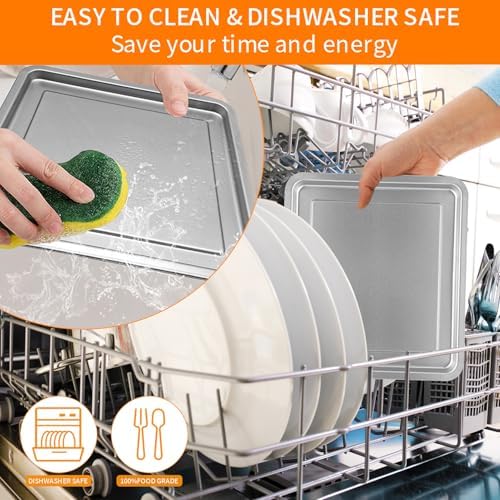 Air Fryer Replacement Tray for Emeril Lagasse 26 QT Extra Large Air Fryer, 12.5''×11.3'' Steel Air Fryer Accessories Grill Pan Plate Replacement Parts Rack - Image 6