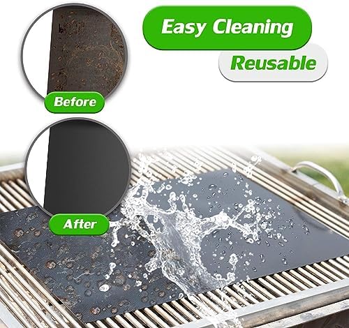 Grill Mats for Outdoor Gas Grill, Set of 9, Black - Image 5