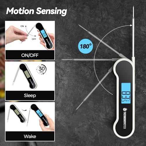 0.5 Sec Instant Read Meat Thermometer Digital for Cooking, White - Image 6