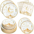 180pcs Ramadan Eid Mubarak Party Supplies,Serves 60 by Osonm