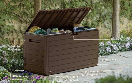 Keter Atlas 70 Gal Outdoor Storage Box for Patio and Pool Accessories - Image 5