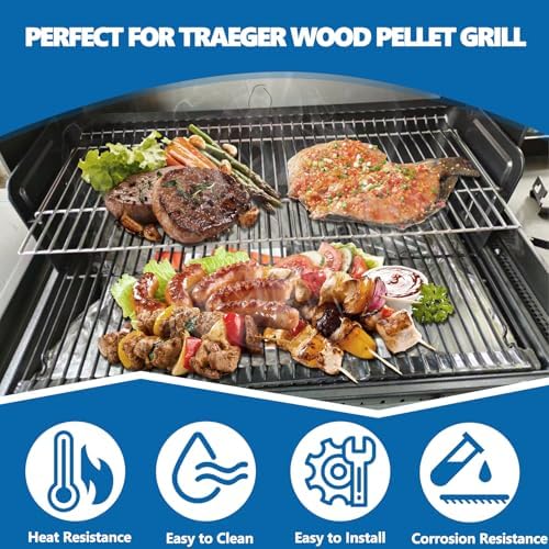 Elevated Warming Rack for Traeger Woodridge TFC97/TFB97 – Stainless Steel - Image 5