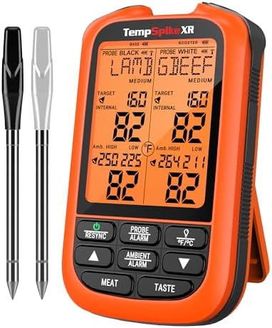 TempPro TempSpike 1000FT Wireless Meat Thermometer Digital with 2 Probes by TempPro