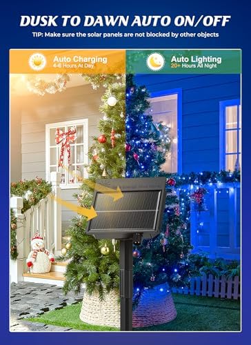Brightown 2 Pack Solar String Lights Outdoor Waterproof, 80 FT 200 LED - Image 2