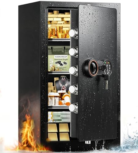 8.6Cub Large Fireproof Safe for Home Documents, 35-Min 1700°F Prtotection by BuildYourSafekeepingSystem
