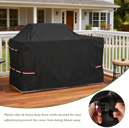 86 Inch Island Grill Cover - 600D Heavy Duty Waterproof All Weather Protection Extra Large Grill Covers,Island with Left/Right Grill Head,Grill Cover for Outdoor Grill,BBQ Cover - Image 5