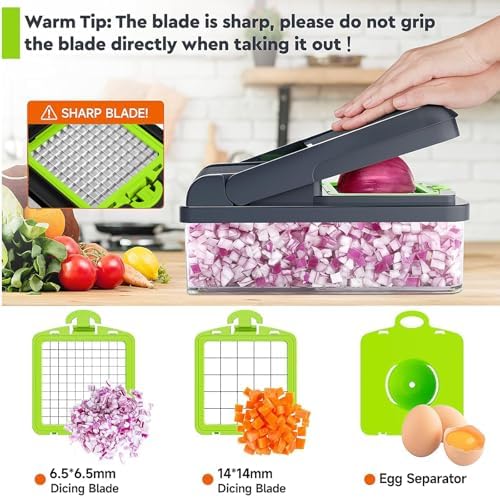 MealHelper 15-in-1 Vegetable Chopper, Food Veggie Chopper With Container - Image 4