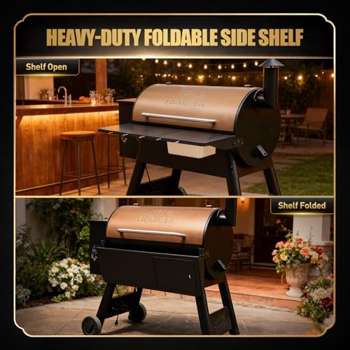 QuliMetal Folding Front Shelf for Traeger Pro 34 - Image 4