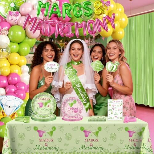 cocomigo 264pcs Margs and Matrimony Bachelorette Party Set, for 25 Guests - Image 6