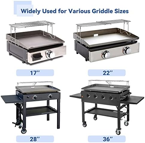 Skyflame Adjustable Griddle Warming Rack For 17" 22" 28" 36" Griddles - Image 4