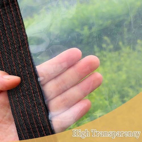 Clear Plastic Tarp 4x8FT - Tarps Heavy Duty Waterproof Transparent Small Tarps for Winterizing Windows and Winter Protection - Image 2