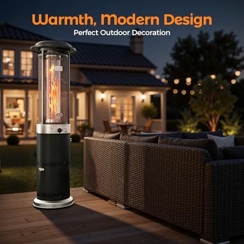 BALI OUTDOORS Propane Patio Heater Stainless Steel Standing - Image 7