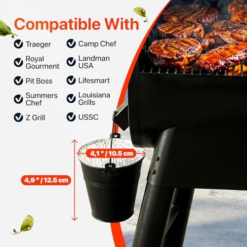 Grease Bucket for Pellet Grill with 20 Grease Bucket Liner fits Traeger Grease Bucket Liner - Replacement Traeger Drip Bucket for Pellet Grill Smoker Grease Bucket, Compatible with Pro Series 575/780 - Image 3