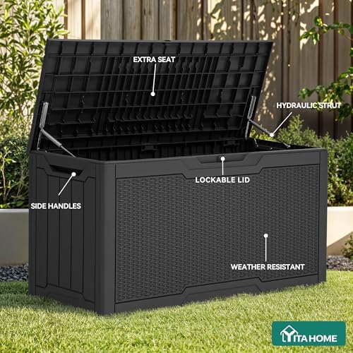 YITAHOME 80 Gallon Resin Deck Box - Image 3