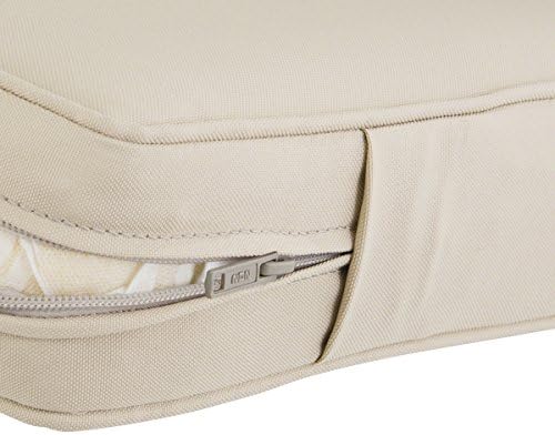 Classic Accessories Montlake Water-Resistant 23 x 20 x 4 Inch Outdoor Back Cushion Slip Cover, Patio Furniture Cushion Cover, Antique Beige, Patio Furniture Cushion Covers - Image 2