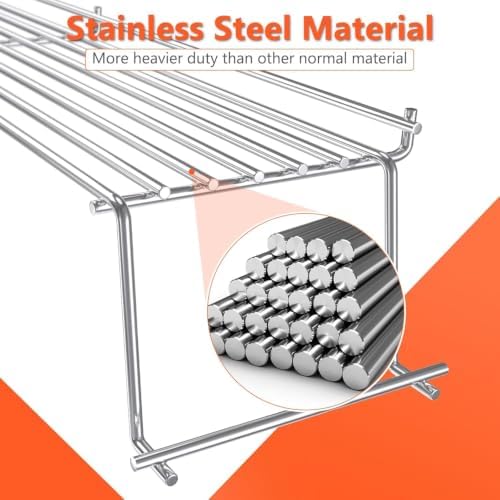QuliMetal 7641 Warming Rack for Weber Spirit 300 & II 300 Series Gas Grills - Image 3