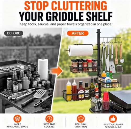 Griddle Caddy Organizer for Blackstone Griddles with Storage Bag - Image 2