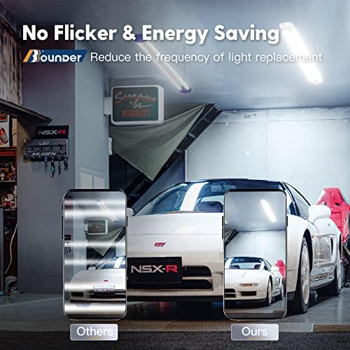 BBOUNDER 10 Pack 4FT LED Shop Light, 6500K, 40W=250W, 4400LM, 4 Linkable - Image 4