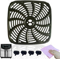 8QT Air Fryer Tray for Gourmia GAF856 Air Fryers, Upgraded Double Layer Nonstick Coating Air Fryer Grill Pan Crisper Plate Rack Grate Grid Shelf for 8QT Gourmia Air Fryer, Dishwasher Safe by chengziyue
