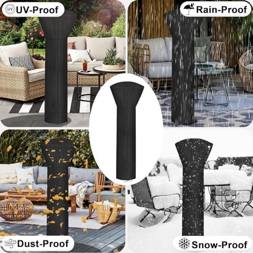 OutdoorLines Waterproof Patio Heater Covers with Zipper and Storage Bag, - Image 7