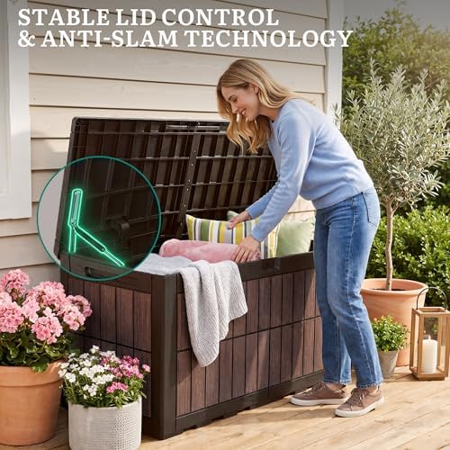 YITAHOME 134 Gallon Large Deck Box - Image 5