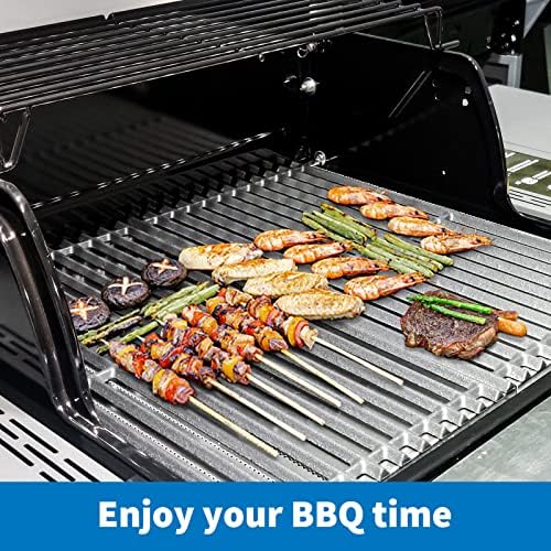 Uniflasy 17 x 8 3/4 Cast Iron Cooking Grate fits CharBroil Commercial 463644220 463632320 463642316 463245518 463630021 G369-0030-W2 2Burner Grill Replacement Part Grid for Nexgrill 720-0864M 720-0864 - Image 4