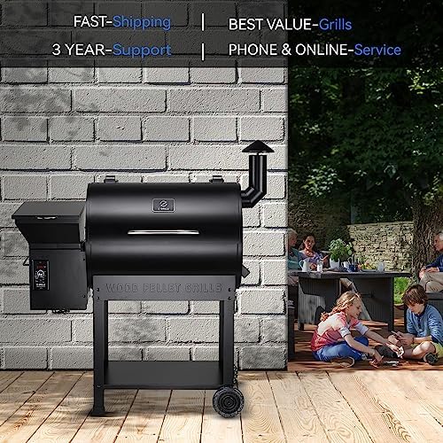 Z GRILLS Pellet Smoker Grill with PID Control, Rain Cover, 700 sq. in Cooking Area for Outdoor BBQ, ZPG-7002B - Image 4