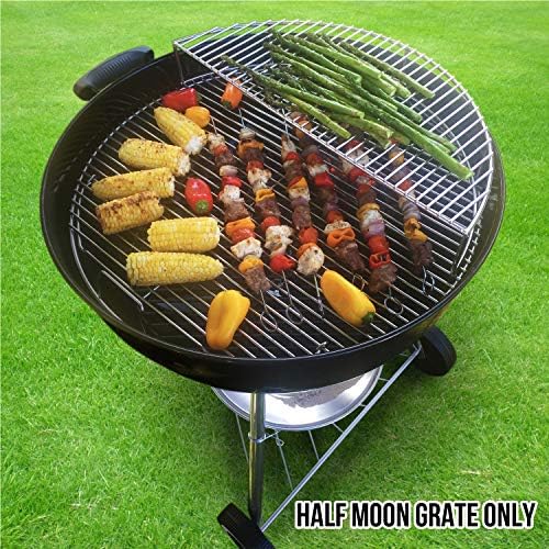 The Original 'Upper Deck' Stainless Steel Grilling Warming Smoking Rack Charcoal Grill Grate- For Use with 22 Inch Kettle Grills- Charcoal Grilling Accessories and Grill Tools Grill Rack - Image 6