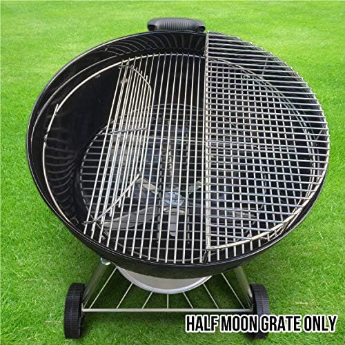 The Original 'Upper Deck' Stainless Steel Grilling Warming Smoking Rack Charcoal Grill Grate- For Use with 22 Inch Kettle Grills- Charcoal Grilling Accessories and Grill Tools Grill Rack - Image 5