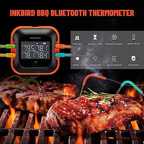 INKBIRD Grill Thermometer Replacement Colored Probes 4-Pack Set for INKBIRD Thermometer, 47 Inches Stainless Probes Only Compatible with IBBQ-4BW, IBT-24S and IBT-26S - Image 4