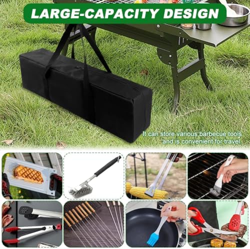 Grill Tool Storage Bag, 23.6 Inch Oxford Cloth BBQ Carry Bag - Image 4