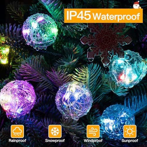 Ollny Outdoor String Lights, 30FT RGBW Color Changing Patio Lights Remote - Image 5