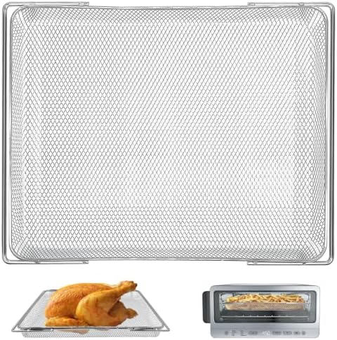 Air fryer Replacement Parts for Ninja Flip Toaster Oven & Air Fryer SP151, 13.4''× 10.6'' Food Grade Stainless Steel Air Fryer Accessories Basket Grill Rack, Dishwasher Safe by GWYXC
