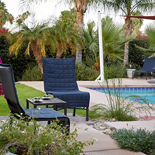 Classic Accessories Montlake Water-Resistant 45 Inch Patio Chair Slipcover, Heather Indigo, Patio Furniture Covers - Image 7