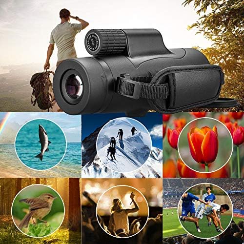 Monocular Telescope High Power 8x42 Monoculars Scope Compact Waterproof Fogproof Shockproof with Hand Strap for Adults Kids Bird Watching Hunting Camping Hiking Travling Wildlife Secenery - Image 3
