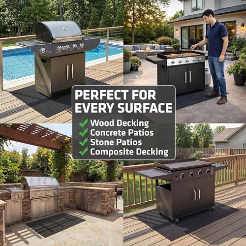 Drymate Under Grill Mats for Outdoor Grill & Griddle, USA Made, 36x59 XL - Image 4